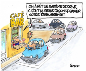 Drive-café, toute une histoire